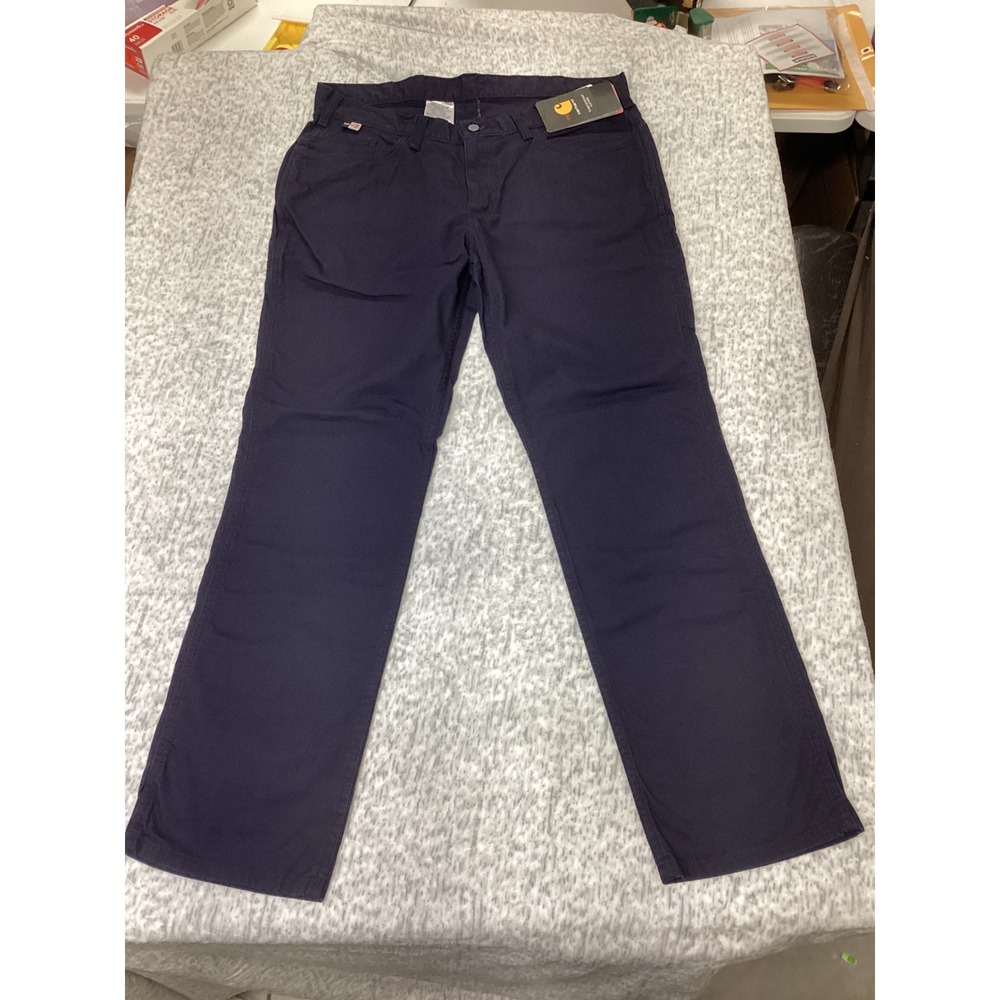 Carhartt Womens Rugged Flex FR Flame Resistant Cat2 Pants Navy Size 16 Regular